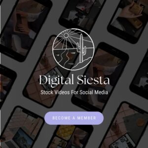digital siesta stock videos for social media creative